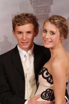 Attractive couple at Ball