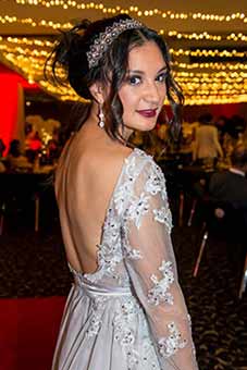 Attractive student at Edgewater School Ball photographed by Michael Smith Photography