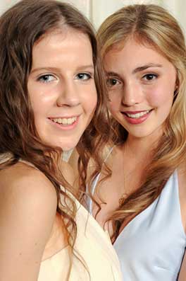 Two attractive girls at the Diocesan School Ball Photographed by Michael Smith Photography