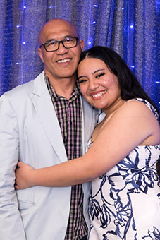 FAther and DAughter at Leavers