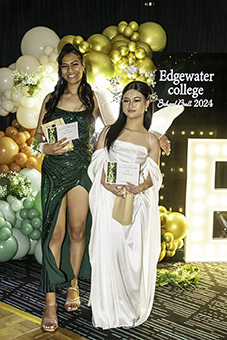 Two students at Edgewater Ball